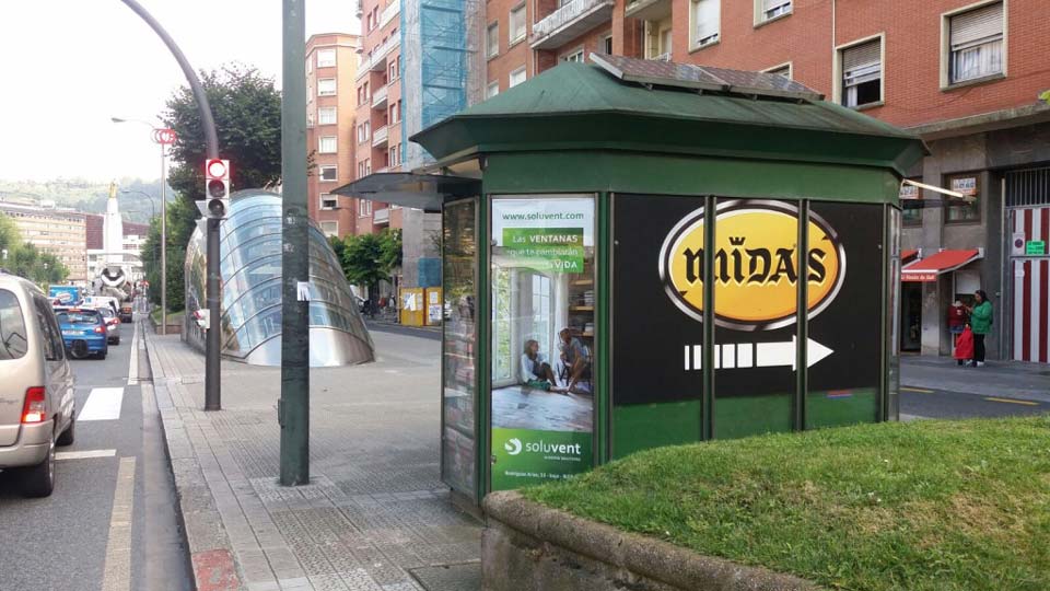 Campaña de publicidad en las calles de Bilbao